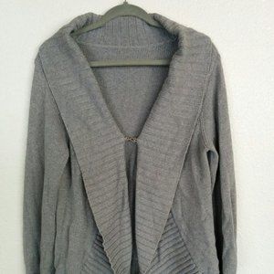 Haute Hippie Grey Cocoon Cardigan